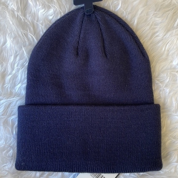 Brand New Polo Ralph Lauren Navy Blue Knit Cuff Beanie Hat Embroidered Big Pony - Picture 7 of 9